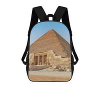 sinyumoney Mochilas De 17 Pulgadas Para Niños, Mochila Escolar Great Pyramid of Giza Mochila Escolar Impresa En 3D Para Niños De Primaria Y Secundaria