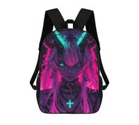 sinyumoney Mochilas De 17 Pulgadas Para Niños, Mochila Escolar Holy Horns Mochila Escolar Impresa En 3D Para Niños De Primaria Y Secundaria