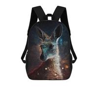 sinyumoney Mochilas De 17 Pulgadas Para Niños, Mochila Escolar Kangaroo in Space-8 Mochila Escolar Impresa En 3D Para Niños De Primaria Y Secundaria