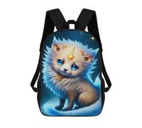 sinyumoney Mochilas De 17 Pulgadas Para Niños, Mochila Escolar Magical Fantasy Fox Art Print Mochila Escolar Impresa En 3D Para Niños De Primaria Y Secundaria