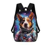 sinyumoney Mochilas De 17 Pulgadas Para Niños, Mochila Escolar Space Dog Explorer-12 Mochila Escolar Impresa En 3D Para Niños De Primaria Y Secundaria