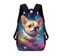 sinyumoney Mochilas De 17 Pulgadas Para Niños, Mochila Escolar Space Pup Adventure -29 Mochila Escolar Impresa En 3D Para Niños De Primaria Y Secundaria