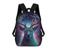 sinyumoney Mochilas De 17 Pulgadas Para Niños, Mochila Escolar Stylish Deer with Glasses Art Print Mochila Escolar Impresa En 3D Para Niños De Primaria Y Secundaria