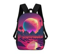 sinyumoney Mochilas De 17 Pulgadas Para Niños, Mochila Escolar The Future That Never Was Mochila Escolar Impresa En 3D Para Niños De Primaria Y Secundaria