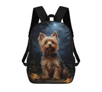 sinyumoney Mochilas De 17 Pulgadas Para Niños, Mochila Escolar Yorkshire Terrier at Night Mochila Escolar Impresa En 3D Para Niños De Primaria Y Secundaria