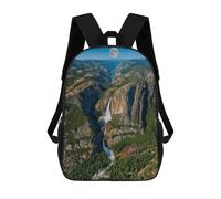 sinyumoney Mochilas De 17 Pulgadas Para Niños, Mochila Escolar Yosemite Valley Moonrise Mochila Escolar Impresa En 3D Para Niños De Primaria Y Secundaria