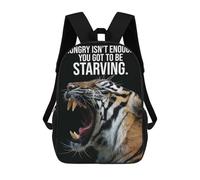 sinyumoney Mochilas De 17 Pulgadas Para Niños, Mochila Escolar You Got To Be Starving Mochila Escolar Impresa En 3D Para Niños De Primaria Y Secundaria