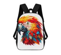 sinyumoney Mochilas De 17 Pulgadas Parrot Colorful Mochila Escolar Infantil Impresa En 3D Para Niños De Primaria Y Secundaria