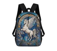 sinyumoney Mochilas De 17 Pulgadas Pegasus Myth Animal Mochila Escolar Infantil Impresa En 3D Para Niños De Primaria Y Secundaria