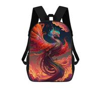 sinyumoney Mochilas De 17 Pulgadas Phoenix Rising Mythical Firebird Artwork -1 Mochila Escolar Infantil Impresa En 3D Para Niños De Primaria Y Secundaria