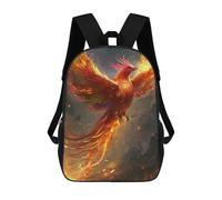 sinyumoney Mochilas De 17 Pulgadas Phoenix Rising Mythical Firebird Artwork -8 Mochila Escolar Para Niños, Impresa En 3D Para Niños De Primaria Y Secundaria.