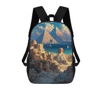 sinyumoney Mochilas De 17 Pulgadas Pyramids Sphinx Ancient Egypt Landscape Mochila Escolar Para Niños, Impresa En 3D Para Niños De Primaria Y Secundaria.