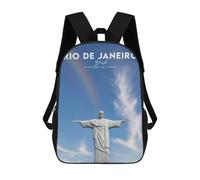 sinyumoney Mochilas De 17 Pulgadas RIO Mochila Escolar Para Niños, Impresa En 3D Para Niños De Primaria Y Secundaria.