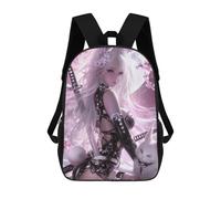 sinyumoney Mochilas De 17 Pulgadas Sakura Fantasy Warrior Mochila Escolar Infantil Impresa En 3D Para Niños De Primaria Y Secundaria