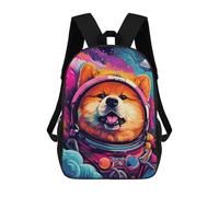 sinyumoney Mochilas De 17 Pulgadas Space Dog Adventure -41 Mochila Escolar Infantil Impresa En 3D Para Niños De Primaria Y Secundaria