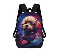 sinyumoney Mochilas De 17 Pulgadas Space Pup Adventure -56 Mochila Escolar Infantil Impresa En 3D Para Niños De Primaria Y Secundaria