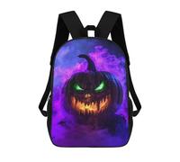 sinyumoney Mochilas De 17 Pulgadas Spooky Halloween Pumpkin Mochila Escolar Infantil Impresa En 3D Para Niños De Primaria Y Secundaria