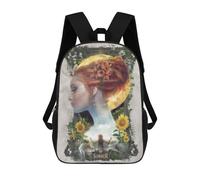 sinyumoney Mochilas De 17 Pulgadas Summer Garden Fantasy Art Print Mochila Escolar Infantil Impresa En 3D Para Niños De Primaria Y Secundaria