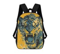 sinyumoney Mochilas De 17 Pulgadas Tiger Roar Mochila Escolar Para Niños, Impresa En 3D Para Niños De Primaria Y Secundaria.