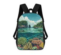 sinyumoney Mochilas De 17 Pulgadas Underwater in Raja Ampat Mochila Escolar Infantil Impresa En 3D Para Niños De Primaria Y Secundaria