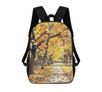 sinyumoney Mochilas De 17 Pulgadas Urban Autumn Walk Mochila Escolar Infantil Impresa En 3D Para Niños De Primaria Y Secundaria