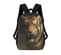 sinyumoney Mochilas De 17 Pulgadas Wild Tiger Portrait Mochila Escolar Infantil Impresa En 3D Para Niños De Primaria Y Secundaria