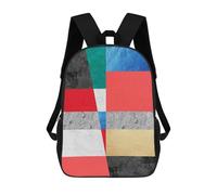 sinyumoney Mochilas De Viaje Lindas Impresas En 3D Abstract Collage 01 Mochila Escolar Para Niños, Mochila Informal Para Exteriores, Mochilas De Moda Informales Para Niños Para Niñas 17inch