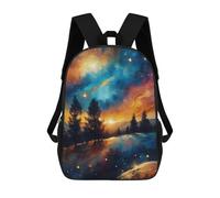 sinyumoney Mochilas De Viaje Lindas Impresas En 3D Abstract Landscape Neon Mochila Escolar Para Niños, Mochila Informal Para Exteriores, Mochilas De Moda Informales Para Niños Para Niñas 17inch