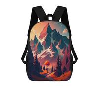 sinyumoney Mochilas De Viaje Lindas Impresas En 3D Autumnal Mountain Serenity Mochila Escolar Para Niños, Mochila Informal Para Exteriores, Mochilas De Moda Informales Para Niños Para Niñas 17inch