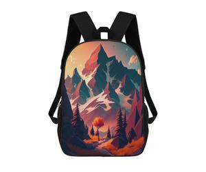 sinyumoney Mochilas De Viaje Lindas Impresas En 3D Autumnal Mountain Serenity Mochila Escolar Para Niños, Mochila Informal Para Exteriores, Mochilas De Moda Informales Para Niños Para Niñas 17inch