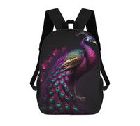 sinyumoney Mochilas De Viaje Lindas Impresas En 3D Beautiful Peacock Mochila Escolar Para Niños, Mochila Informal Para Exteriores, Mochilas De Moda Informales Para Niños Para Niñas 17inch