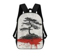 sinyumoney Mochilas De Viaje Lindas Impresas En 3D Bloodstained Bonsai Tree Mochila Escolar Para Niños, Mochila Informal Para Exteriores, Mochilas De Moda Informales Para Niños Para Niñas 17inch