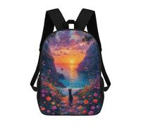 sinyumoney Mochilas De Viaje Lindas Impresas En 3D Cat Dreaming Landscape Mochila Escolar Para Niños, Mochila Informal Para Exteriores, Mochilas De Moda Informales Para Niños Para Niñas 17inch