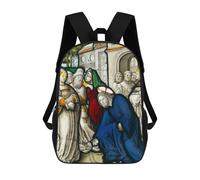 sinyumoney Mochilas De Viaje Lindas Impresas En 3D Christ And The Woman Mochila Escolar Para Niños, Mochila Informal Para Exteriores, Mochilas De Moda Informales Para Niños Para Niñas 17inch