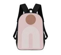 sinyumoney Mochilas De Viaje Lindas Impresas En 3D Circles And Lines 1 Mochila Escolar Para Niños, Mochila Informal Para Exteriores, Mochilas De Moda Informales Para Niños Para Niñas 17inch