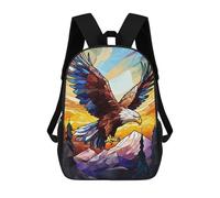 sinyumoney Mochilas De Viaje Lindas Impresas En 3D Colorful American Eagle Mochila Escolar Para Niños, Mochila Informal Para Exteriores, Mochilas De Moda Informales Para Niños Para Niñas 17inch