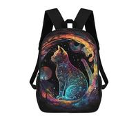 sinyumoney Mochilas De Viaje Lindas Impresas En 3D Cute Cat Serenity Scenery Mochila Escolar Para Niños, Mochila Informal Para Exteriores, Mochilas De Moda Informales Para Niños Para Niñas 17inch