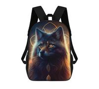 sinyumoney Mochilas De Viaje Lindas Impresas En 3D Enchanted Wolf Portrait -1 Mochila Escolar Para Niños, Mochila Informal Para Exteriores, Mochilas De Moda Informales Para Niños Para Niñas 17inch