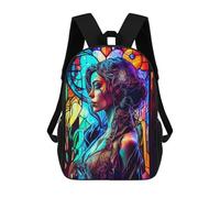 sinyumoney Mochilas De Viaje Lindas Impresas En 3D Fantasy Girl Mochila Escolar Para Niños, Mochila Informal Para Exteriores, Mochilas De Moda Informales Para Niños Para Niñas 17inch