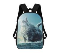 sinyumoney Mochilas De Viaje Lindas Impresas En 3D Funny Fat Cat Mochila Escolar Para Niños, Mochila Informal Para Exteriores, Mochilas De Moda Informales Para Niños Para Niñas 17inch