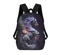 sinyumoney Mochilas De Viaje Lindas Impresas En 3D Galactic Horse Majesty -1 Mochila Escolar Para Niños, Mochila Informal Para Exteriores, Mochilas De Moda Informales Para Niños Para Niñas 17inch