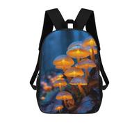 sinyumoney Mochilas De Viaje Lindas Impresas En 3D Glowing Mushrooms in Forest Mochila Escolar Para Niños, Mochila Informal Para Exteriores, Mochilas De Moda Informales Para Niños Para Niñas 17inch