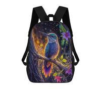 sinyumoney Mochilas De Viaje Lindas Impresas En 3D Hummingbird in A Forest Mochila Escolar Para Niños, Mochila Informal Para Exteriores, Mochilas De Moda Informales Para Niños Para Niñas 17inch