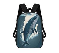 sinyumoney Mochilas De Viaje Lindas Impresas En 3D Humpback Whale Mochila Escolar Para Niños, Mochila Informal Para Exteriores, Mochilas De Moda Informales Para Niños Para Niñas 17inch