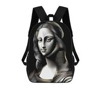 sinyumoney Mochilas De Viaje Lindas Impresas En 3D Illusions of A Timeless Muse Mochila Escolar Para Niños, Mochila Informal Para Exteriores, Mochilas De Moda Informales Para Niños Para Niñas 17inch
