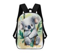 sinyumoney Mochilas De Viaje Lindas Impresas En 3D Koala in Tree with Leaves Mochila Escolar Para Niños, Mochila Informal Para Exteriores, Mochilas De Moda Informales Para Niños Para Niñas 17inch