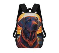 sinyumoney Mochilas De Viaje Lindas Impresas En 3D Labrador Retriever Style 1 Mochila Escolar Para Niños, Mochila Informal Para Exteriores, Mochilas De Moda Informales Para Niños Para Niñas 17inch