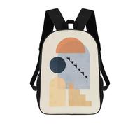 sinyumoney Mochilas De Viaje Lindas Impresas En 3D Minimalist Geometry II Mochila Escolar Para Niños, Mochila Informal Para Exteriores, Mochilas De Moda Informales Para Niños Para Niñas 17inch