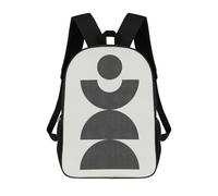 sinyumoney Mochilas De Viaje Lindas Impresas En 3D Minimalist Lines 47 Mochila Escolar Para Niños, Mochila Informal Para Exteriores, Mochilas De Moda Informales Para Niños Para Niñas 17inch