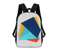 sinyumoney Mochilas De Viaje Lindas Impresas En 3D Modern Geometry V Mochila Escolar Para Niños, Mochila Informal Para Exteriores, Mochilas De Moda Informales Para Niños Para Niñas 17inch